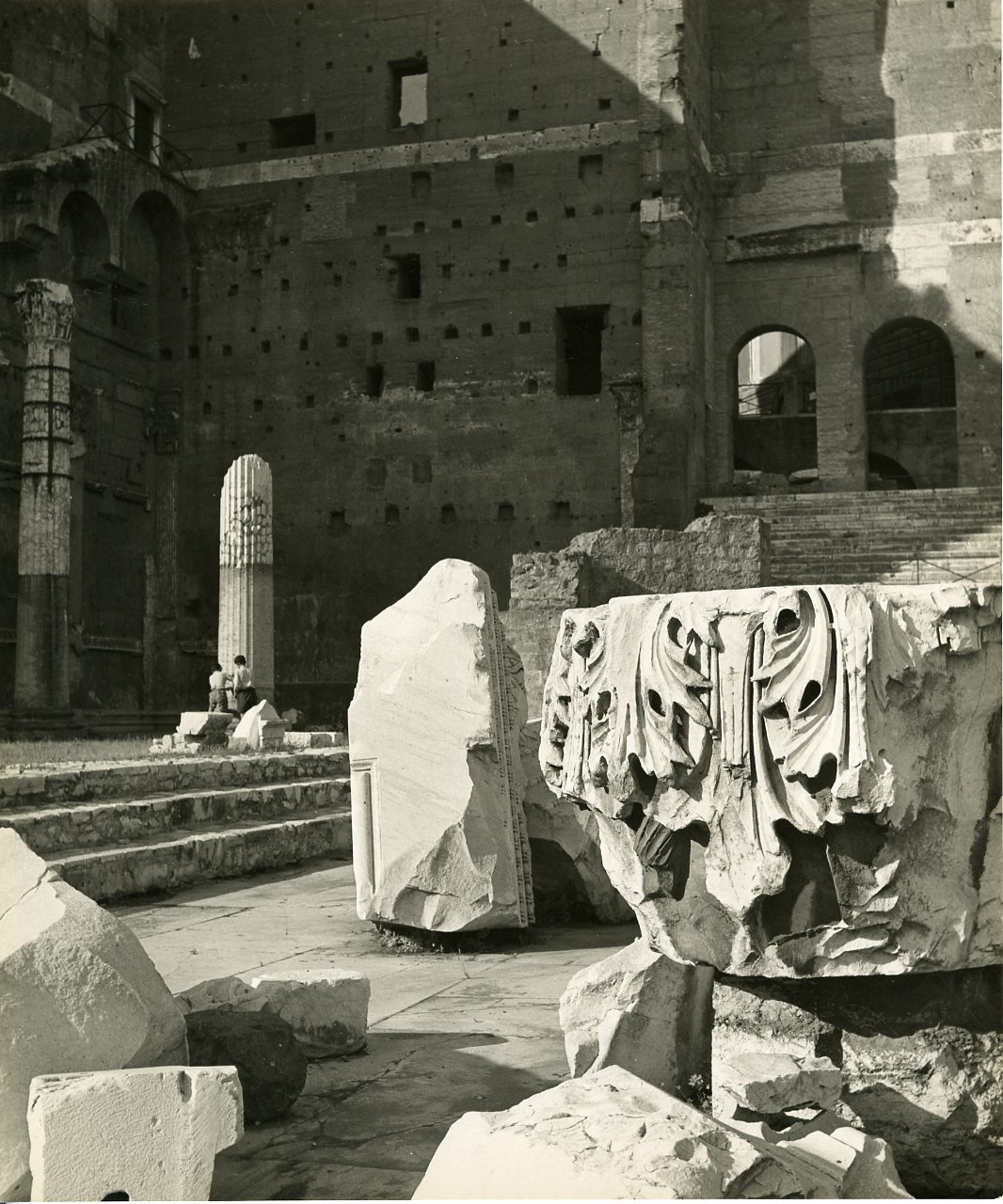 Strada di Roma nel 1951, fotografia di Paolo Monti