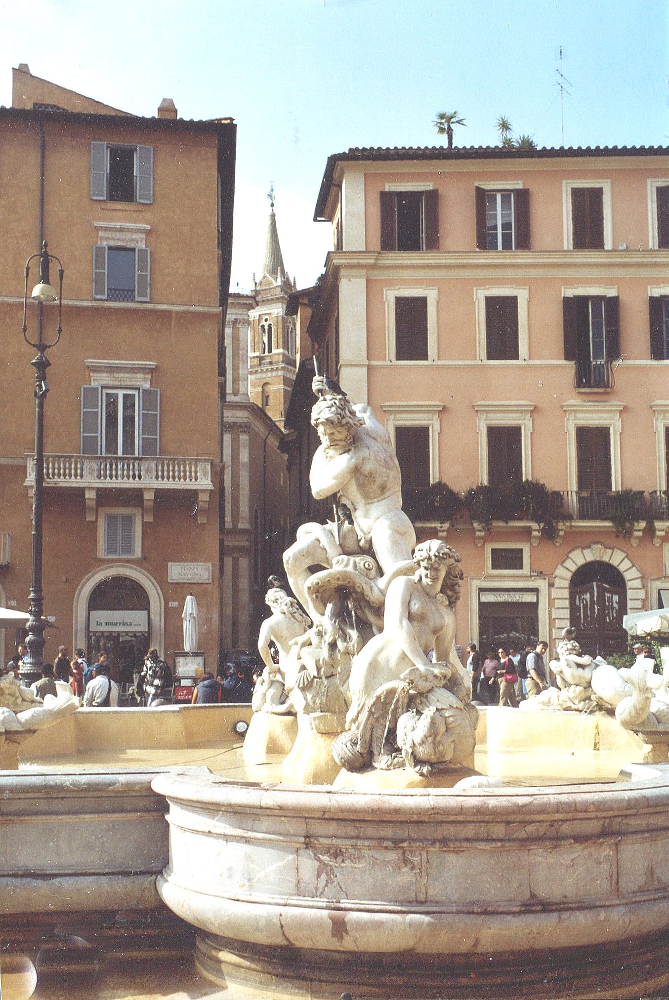 Piazza Navona a Roma con la fontana dei Quattro Fiumi