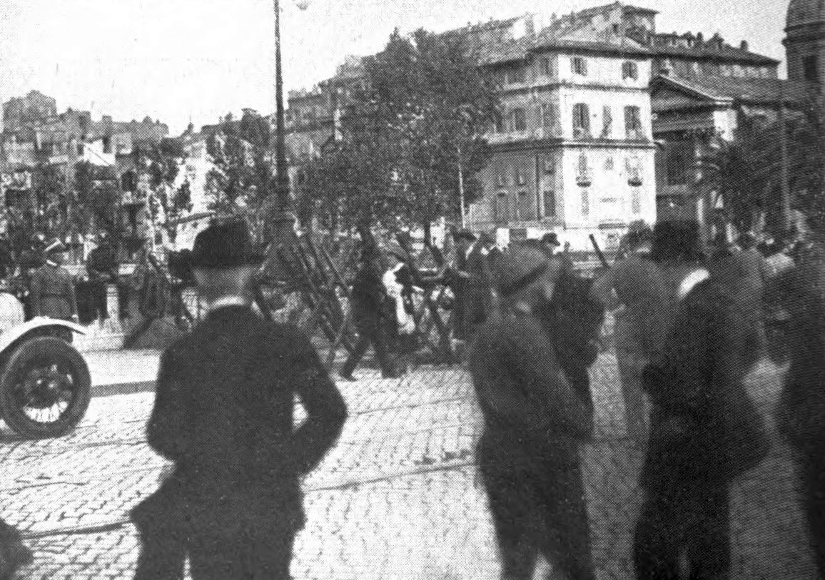 Ponte Cavour sul Tevere a Roma nel 1922